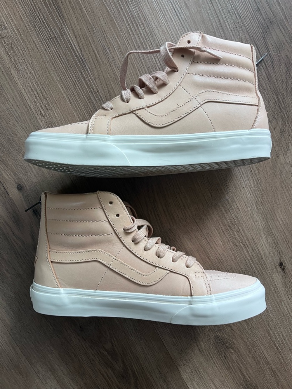 VANS Sk8-Hi Reissue Zip High Veggie Tan Leather 8M 9.5Wmn